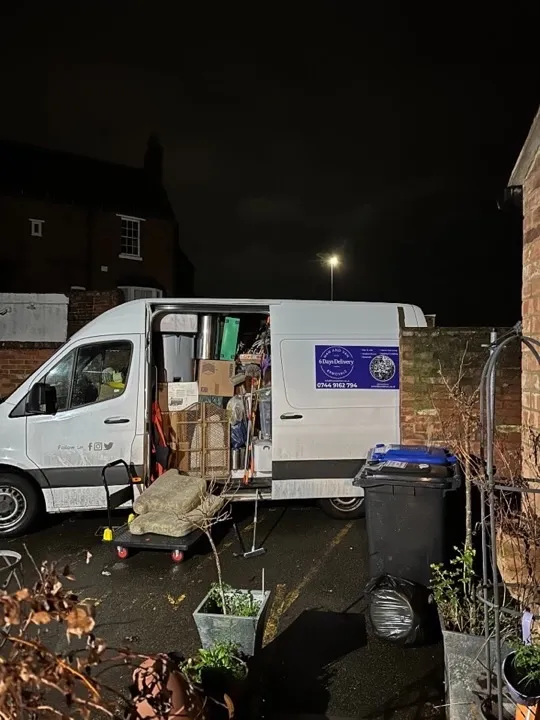 Man and van removals UK 6 Days Logistics man and van loaded for a UK home removal — man and van, student moves, and packing services